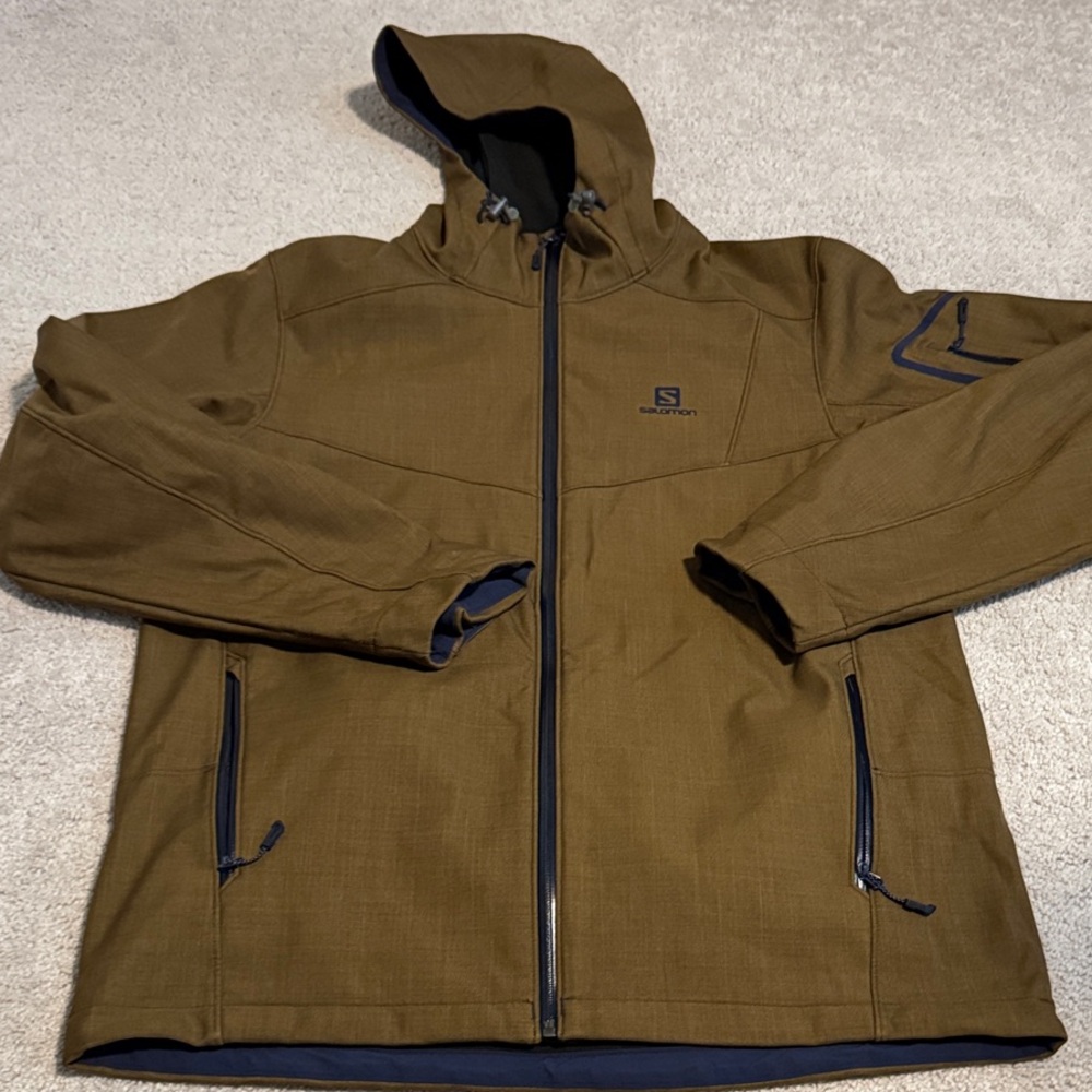 Salomon Men's Olive Performance Jacket